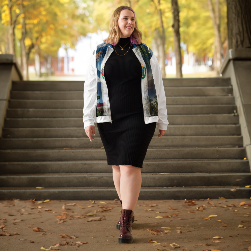 (Delivery only) El Salvador flag design Unisex Bomber Jacket