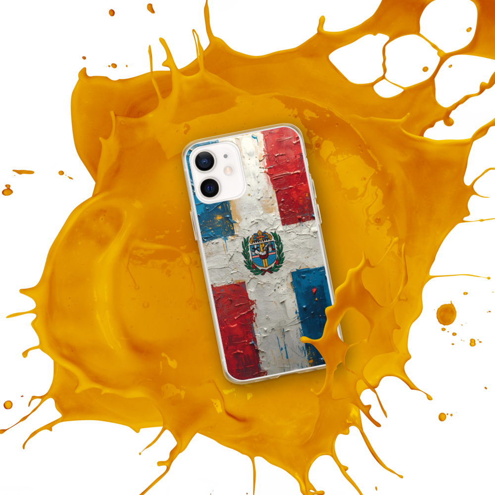 (Delivery only) Dominican Republic flag vibe design Clear Case for iPhone®