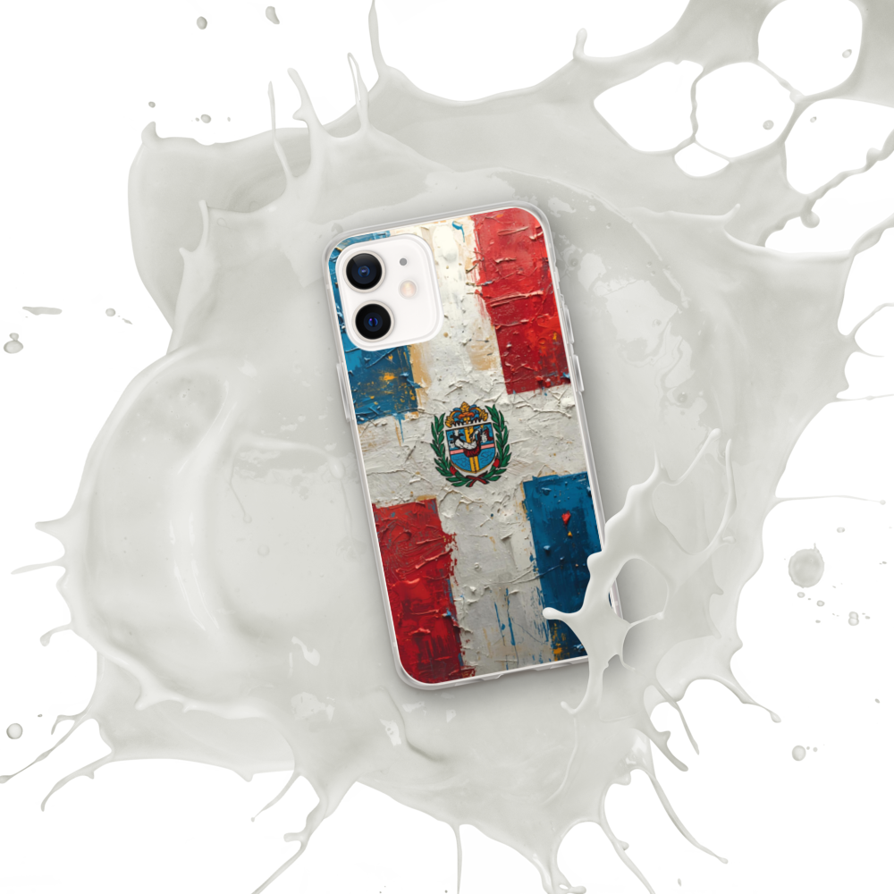 (Delivery only) Dominican Republic flag vibe design Clear Case for iPhone®