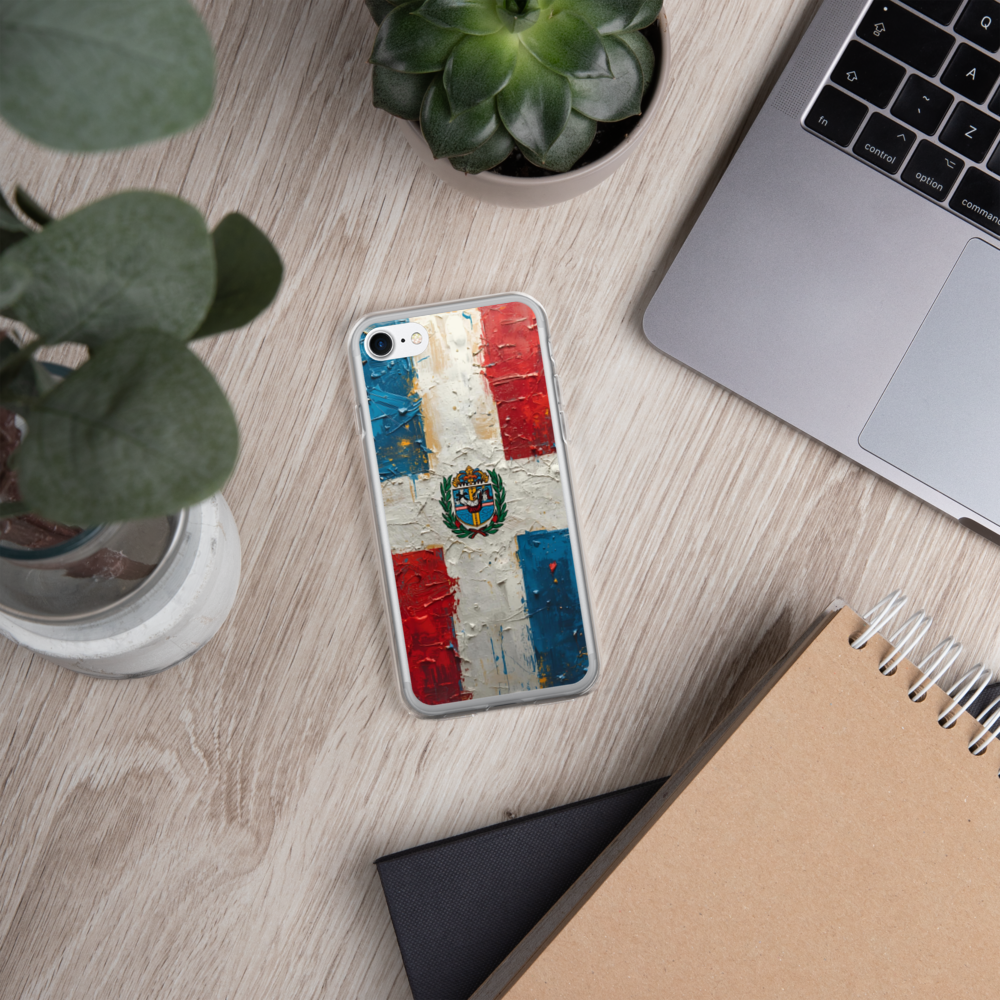 (Delivery only) Dominican Republic flag vibe design Clear Case for iPhone®