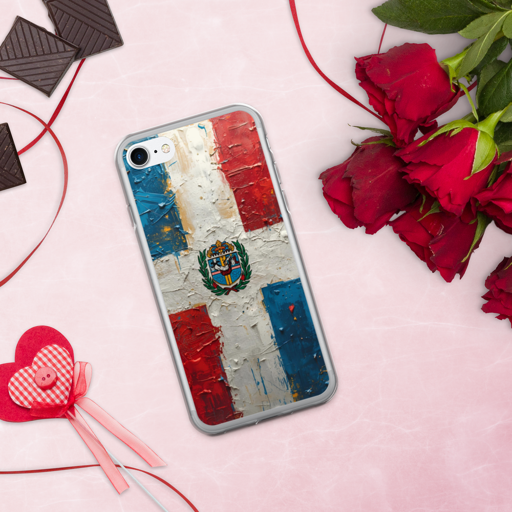 (Delivery only) Dominican Republic flag vibe design Clear Case for iPhone®