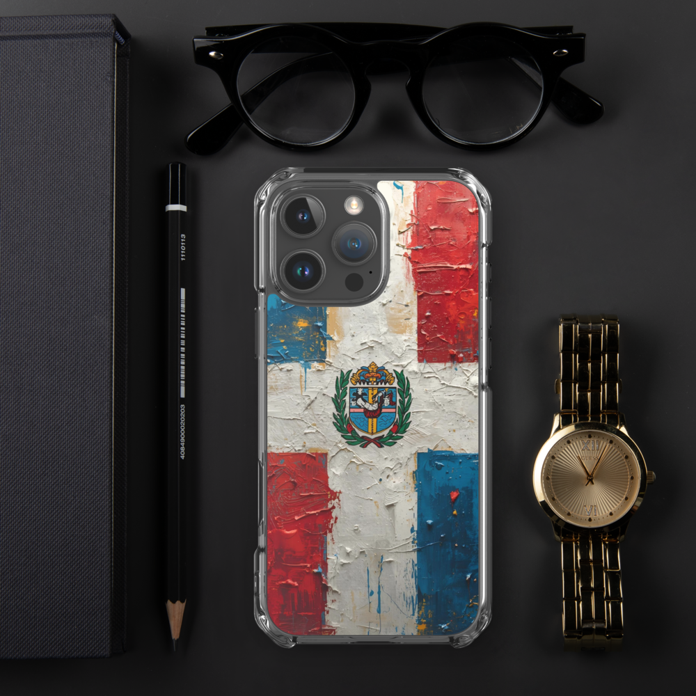 (Delivery only) Dominican Republic flag vibe design Clear Case for iPhone®