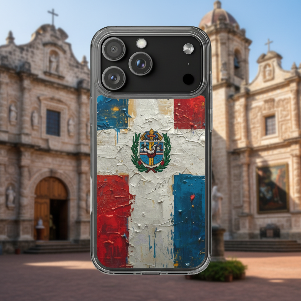 (Delivery only) Dominican Republic flag vibe design Clear Case for iPhone®