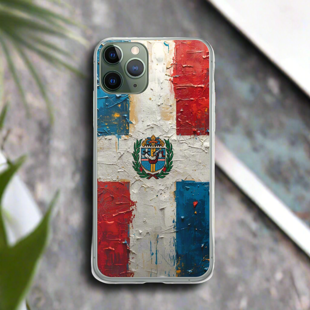(Delivery only) Dominican Republic flag vibe design Clear Case for iPhone®